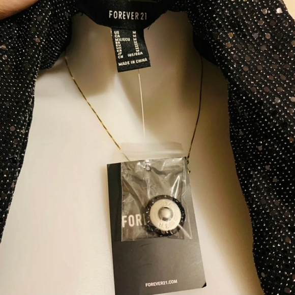 Forever 21 Glittery Blazer Size M - Picture 2 of 5